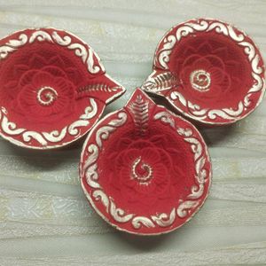 Diwali Decorated Diya Pack Of 6