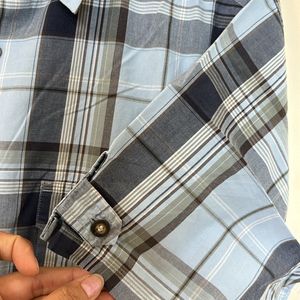 Men M&S Shirt - Blue Checks