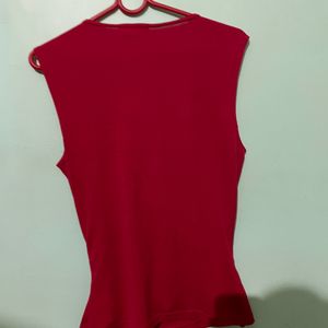 Sleeveless Red Hot Top