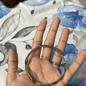 Metal Stone Embedded Bangles