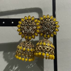 Yellow Ear Rings