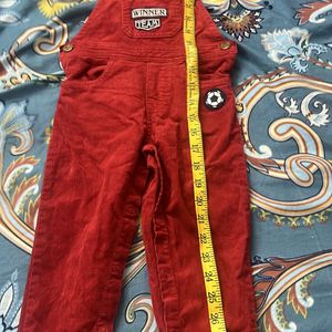 Baby Boy Dungaree Red Color 2-3 Years