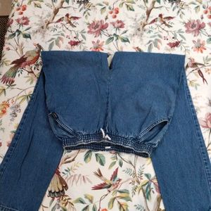 Blue Denim Pants With Pocket