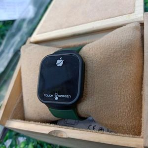 Green Touch Screen Digital Watch