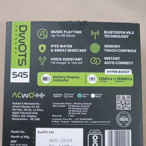 ACwO DwOTS 545 Earbuds.