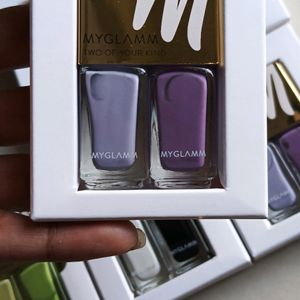 Pick Any one Myglamm Two Of Kind Nail Enamel