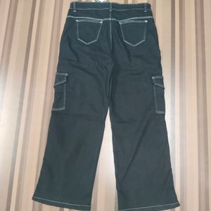 T-29 Size 32 Cargo Straight Women Denim Jeans