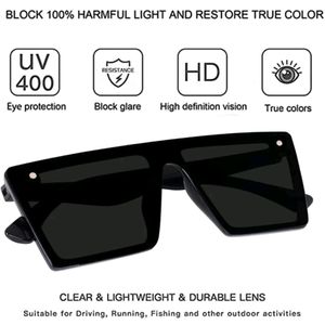 Square Black Sunglasses For Men (Free Size)