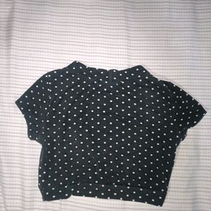 Polka Dot Blouse Top