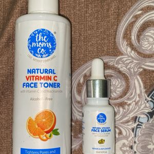 The moms Co. Products Face Toner & Serum