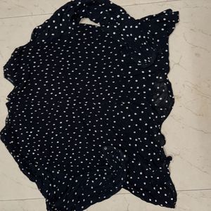 Black Polka Dot  Top