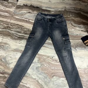 Denim Jean With Side Pockets