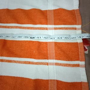 Towel Orange And White