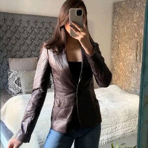 Genuine leather Blazer