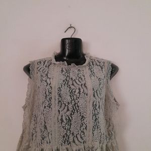 Grey Casual Top (Women's)