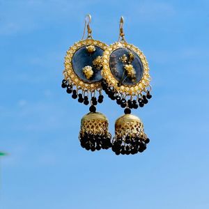 Black Resin Jhumka