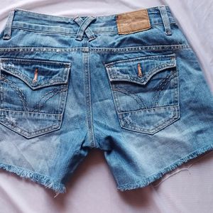 Blue Denim Shorts