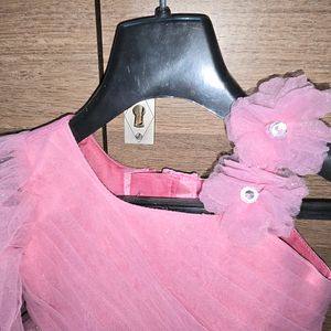 Pink Princess Frock- Single Sleeve