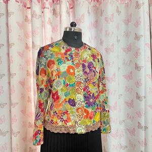 Floral Artsy Blouse