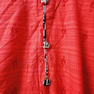 Red Cotton Suit Along With Duppata