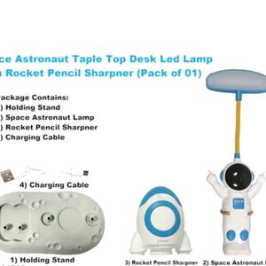 LED Rechargeable Lamp With Pen holder & Sharpener