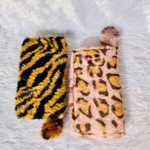 Fur Hand Wallets Combo Set