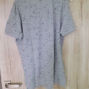 Grey Color Cotton T - Shirt Hardly Worn .