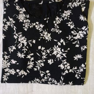 Black & White Printed Top