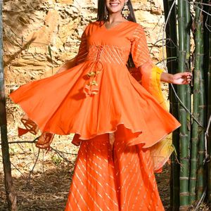 Peplum Gharara Set