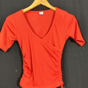 Orange Cropped Top ( Women)