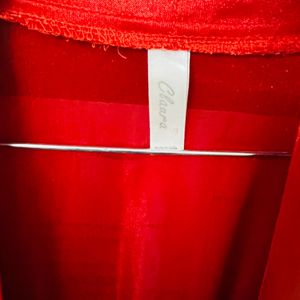 Red Satin Night Dress