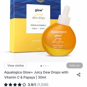 Aqualogica Glow+Juicy Dew Drops With Vit C& Papaya