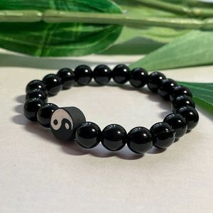 Boys Yin Yang bead bracelet