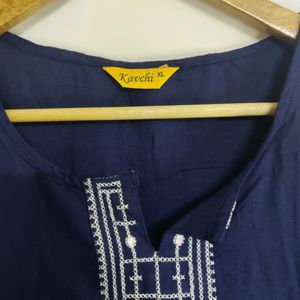 Navy Blue Kurta