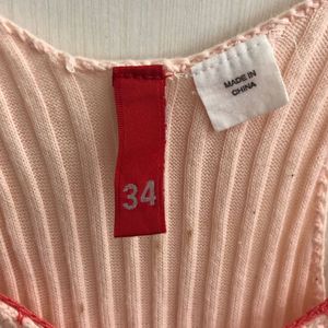 MAJOR SALE!! Sexy Crochet Tank  - Peach