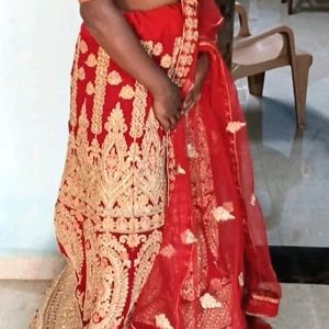 Dulhan Red Lehnga Prity Dupatta And Blouse