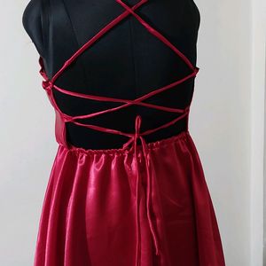 Red Short Frock For Women(size 28 To 40)