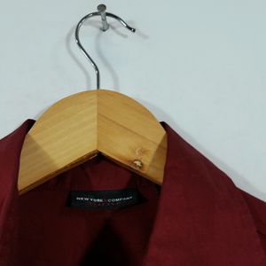 Red Cotton Shirt(women's)