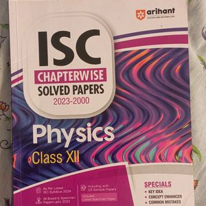 ISC CHAPTER WISE SOLVED PAPERS PHYSICS