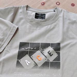 Grey Colour Mens Tshirt