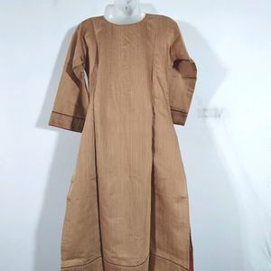 Nude And Maroon Kurta Ser (Women's)