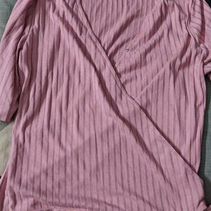 Ginger Pink Casual Top Of L size