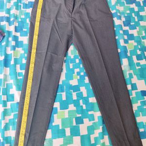 Park Avenue Grey Formal Pants For Women