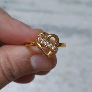 Heart with Stones Ring