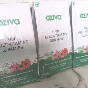 Oziva hair Multivitamin Gummies Pack Of 3