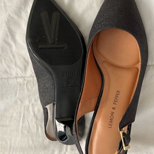 Lemon & Pepper Slingback Sandals/Heels
