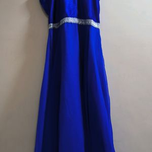 Blue Colour Full Length Gown