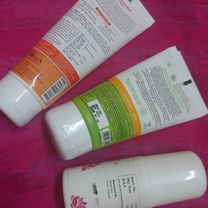 Skin care Combo 2 Face washes + Underarm Roll-On