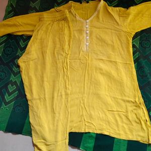 Kurta Set Mustard Colour