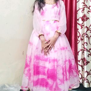 Organza Tie Dye Anarkali